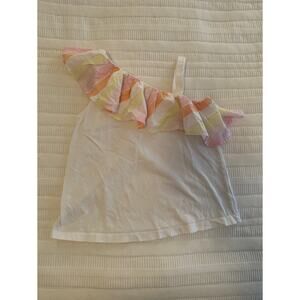 Janie and Jack 12 Asymmetrical Ruffle Tank